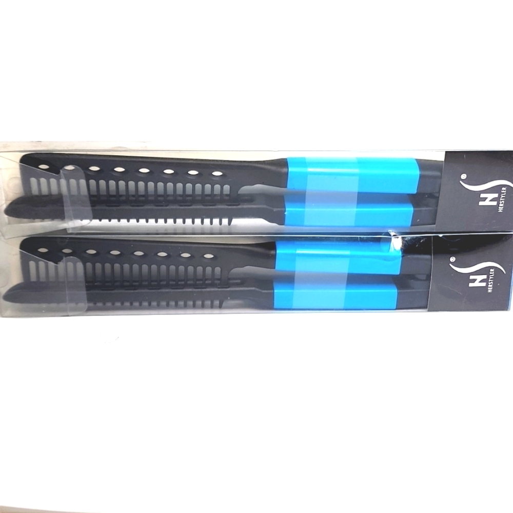 LOT of 2pcs HerStyler Easy Combs Blue